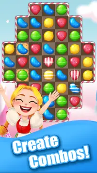 Sweet Candy Bomb: Crush & Pop Match 3 Puzzle Game Screen Shot 2