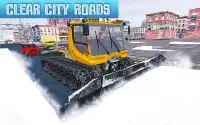 xe tải tuyết thành phố: máy xúc tuyết cày trò chơi Screen Shot 5