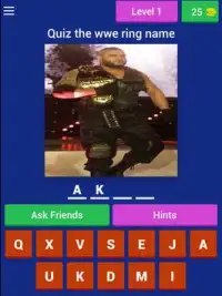 Quiz WWE ring name Screen Shot 4