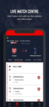 Arsenal Official App Screen Shot 2