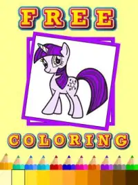 Coloring little pony princess Screen Shot 0