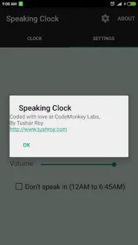 সময় বলা ঘড়ি Bangla Talking Clock (Ad free) Screen Shot 2