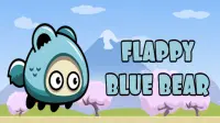 Flappy Blue Bear Game Screen Shot 0