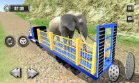 selvaggi animal zoo trasportatore 3D camion guida Screen Shot 2