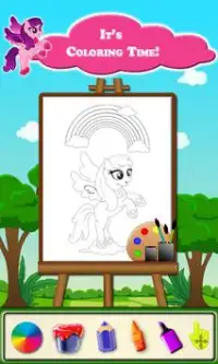 Baby Pony Kids Coloring Book Screen Shot 0
