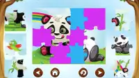 Panda Puzzle Games Free - Kids Screen Shot 0