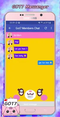 GOT7 Messenger Simulator Screen Shot 2