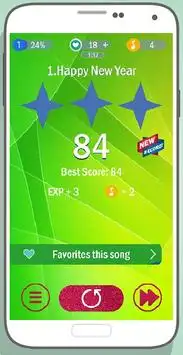 Green Piano Tiles - Piano Game Screen Shot 2