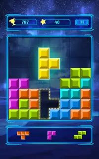 Brick block puzzle - Classic f Screen Shot 1