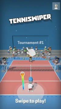 TenniSwiper - Mobile Tennis Game Screen Shot 0