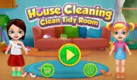 تنظيف المنزل - غرفة نظيفة - ألعاب لبنات Screen Shot 0