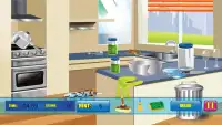 уборка кухни игры Screen Shot 1