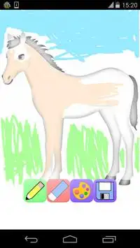 horse coloring game Screen Shot 0