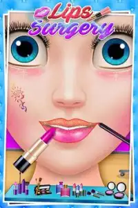 Губы Хирургия и макияж Игра: Игры для девочек Screen Shot 3