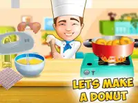 Make Donuts Top Pastry Chef kids Cooking Games 3D Screen Shot 5