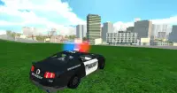 Flying Police Car Simulator Screen Shot 4