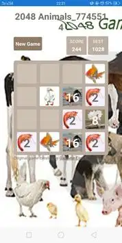 2048 Animals Screen Shot 1