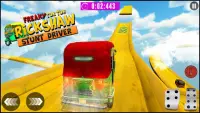 पागल रिक्शा: असंभव पटरियों - कार का खेल Screen Shot 0