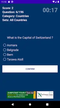Quiz Time Capitals and Countries Screen Shot 3