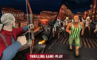 arquero caza zombie ciudad última batalla 3d Screen Shot 13