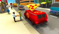 Pizza Delivery Van Virtual City Bike Moto Driving Screen Shot 1