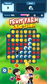 Fruits Farm Land Crush : Puzzle Game Screen Shot 3
