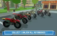 Moto Rider 3D: Blocky City 17 Screen Shot 4