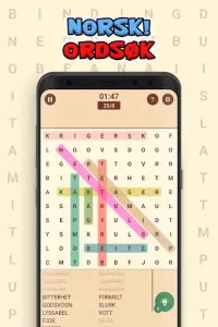 Norwegian! Word Search Screen Shot 1