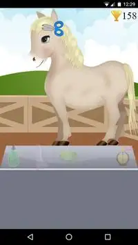 घोड़े बाल शैली खेल Screen Shot 0