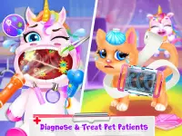 Unicorn Princess Doctor - Save Jungle Pet Animals Screen Shot 2