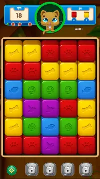 Kitty Blocks - Match 3 Puzzles Screen Shot 0