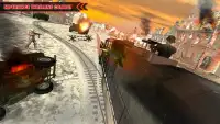 WW2 Army Train Driving War Shooting Train Games Screen Shot 1
