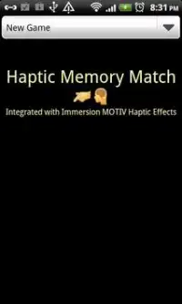 Haptic Memory Match Screen Shot 0