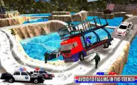 पुलिस माल कारों ट्रांसपोर्ट ड्राइव खेल Screen Shot 4
