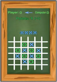 Tic Tac Toe Chalkboard Screen Shot 1