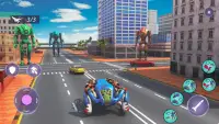 용 로봇 자전거 경기: 개구리 갱 단원 전쟁 Screen Shot 4