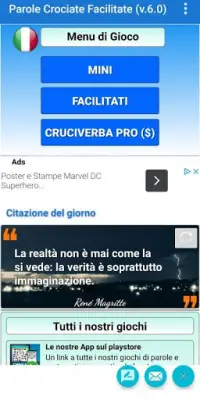 Cruciverba e Parole Crociate Facilitati gratis Screen Shot 1