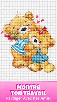 Cross Stitch Gold: Jeu de Couleur, point de croix Screen Shot 7