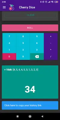 Cherry Dice - Dice Roller Screen Shot 2