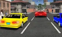 City Taxi Driver moderno - Crazy Car Rush Screen Shot 4