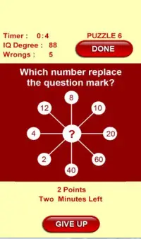 IQ Test puzzle numbers Screen Shot 5