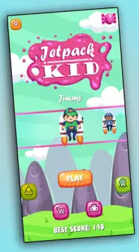 Jetpack Kid - One Touch Game Screen Shot 0
