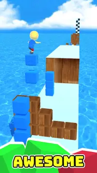 Surfing Cubes: Cute Blocks Jumping Screen Shot 1