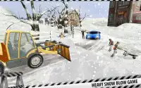 スノープラウトラックドライバーシミュレーター：スノーブロワーゲーム Screen Shot 3