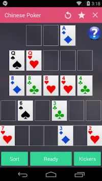 Chinese Poker Screen Shot 1