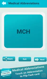 Medical Abbreviations Flash Cards Screen Shot 4