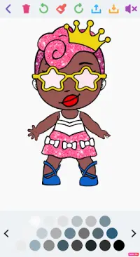 Doll Dress Up and Coloring Game for girls Screen Shot 4