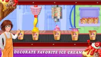 Ice cream dessert factory: Ice popsicle game Screen Shot 0