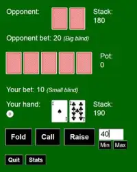 Heads Up AI Poker Screen Shot 0