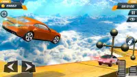 Stunt xe hơi dốc - Mega bay không thể đóng thế xe Screen Shot 4